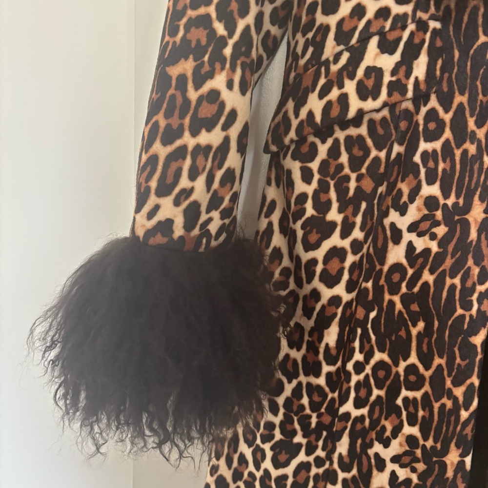 NWT Charlotte Simone Harley Leopard Coat - Picture 7 of 8